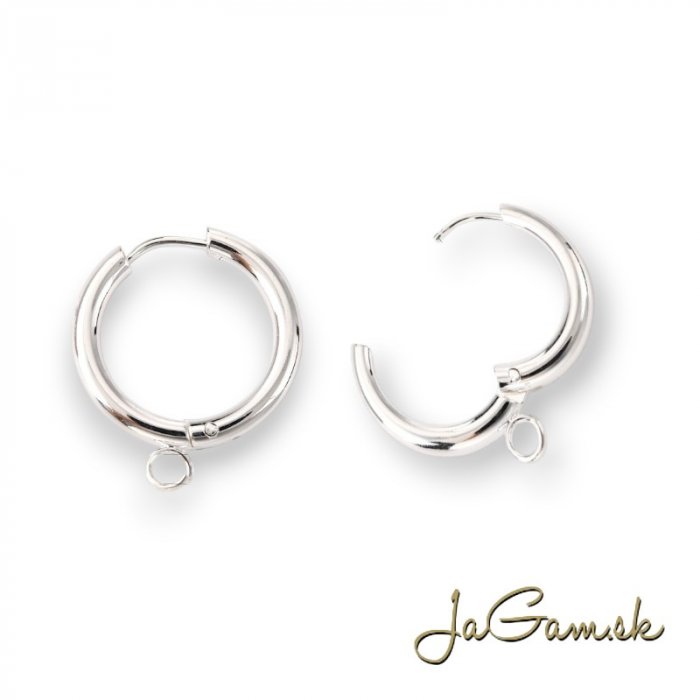 Kruhové náušnice CHIRURGICKÁ OCEĽ 19mm, 2ks (CH1697s)